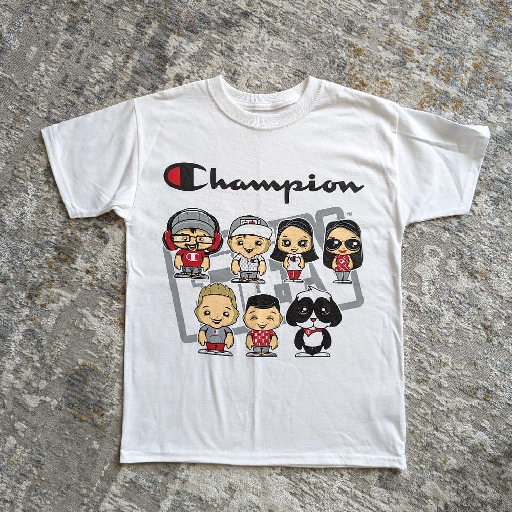 FGTEEV x Champion youth shirt Medium NEW